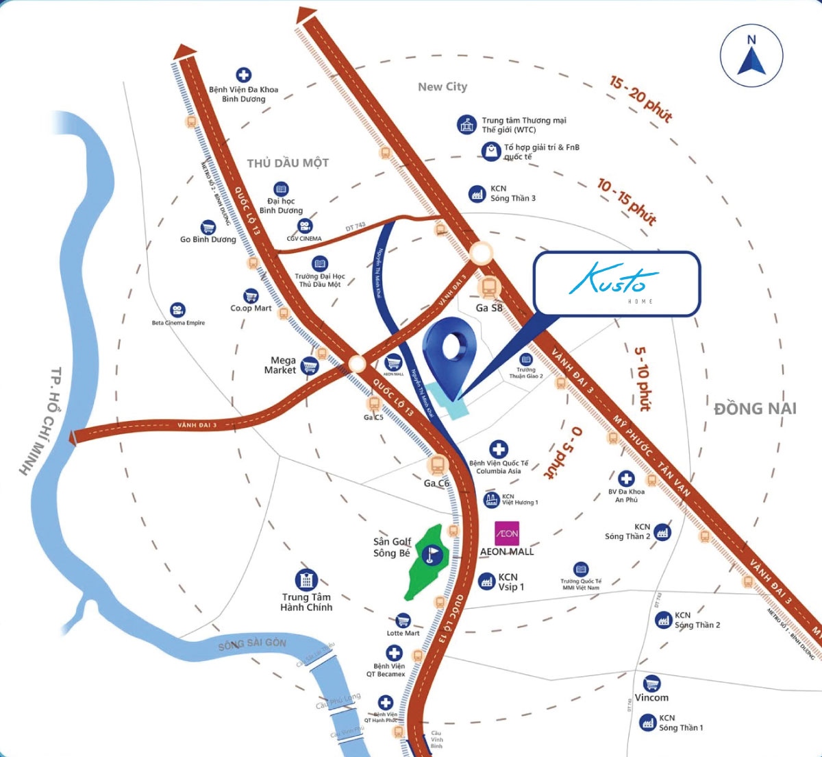 vị trí dự án the uptown